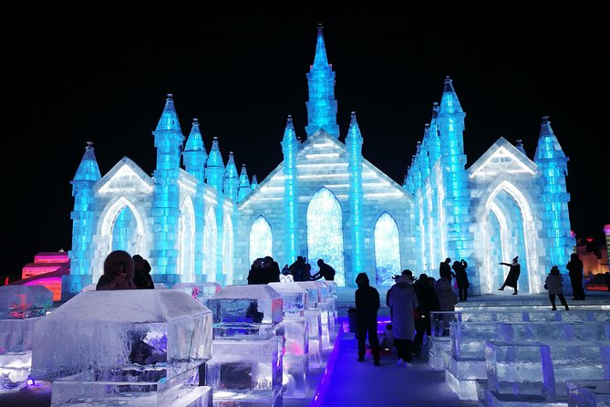 3-Day Harbin City Private Tour with Ice and Snow Festival - Day 1: Ice lanterns, a classic river bridge, and Volga Manor snow time