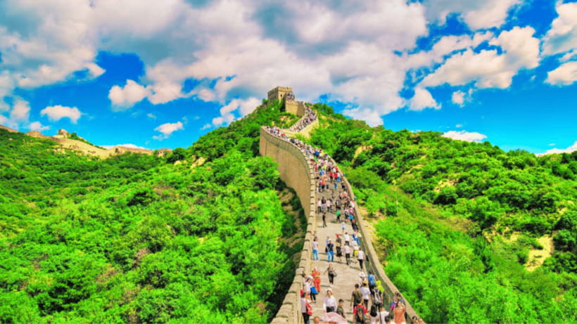 Beijing: Badaling Great Wall Admission Ticket - Walking the wall: what the steep grade feels like