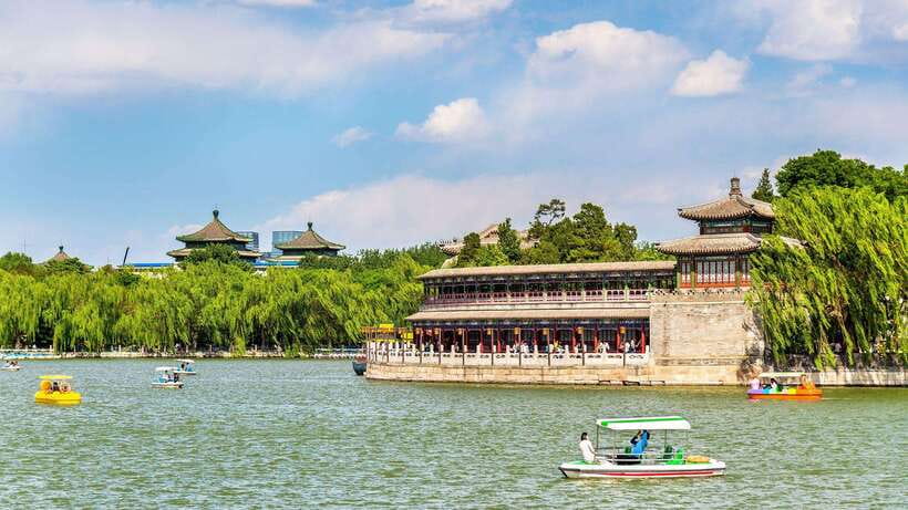 Beijing: Beihai Park Entry Ticket & English PDF Guidebook - The lake and historic garden paths: where the park feels most like a park
