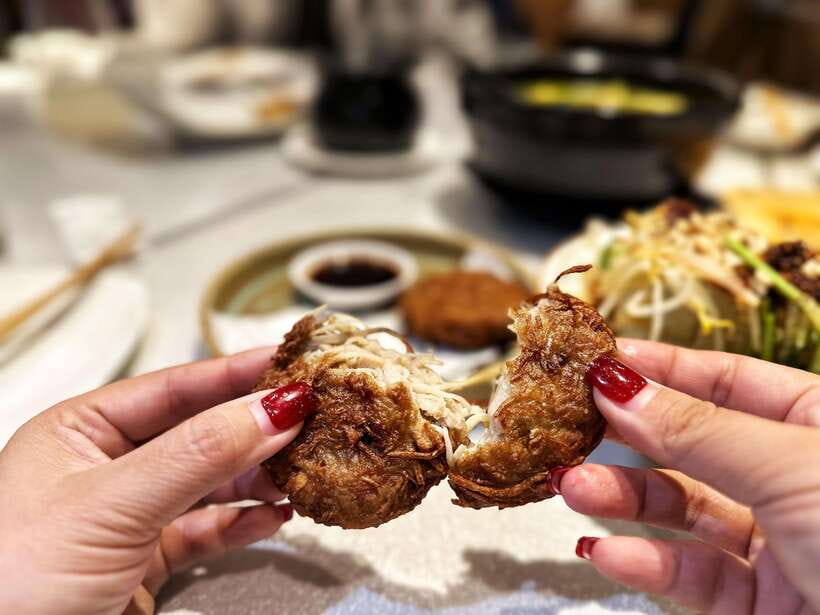 Beijing Hutong Food Crawl Delights: Peking duck, Hotpot&More - Mongolian hot pot in a charcoal copper pot: sauce changes everything