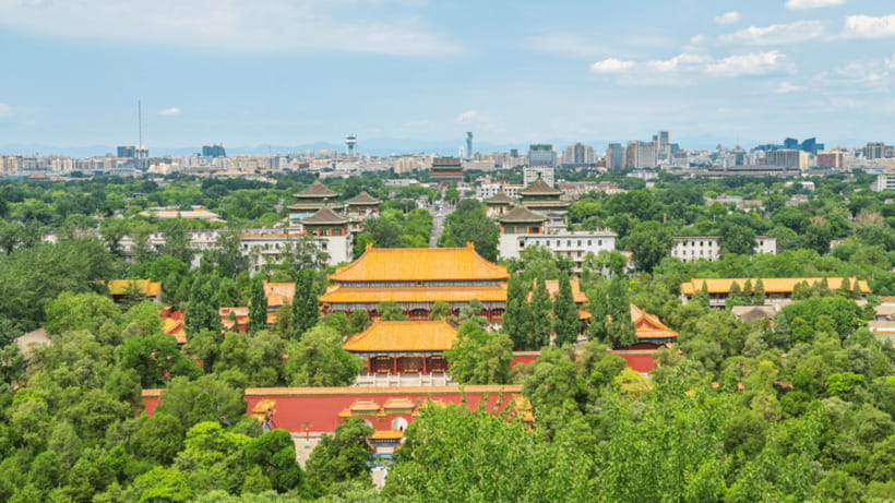 Beijing: Jingshan Park Entry Ticket- Views of Forbidden City - Peony gardens, pavilions, and ancient trees after the viewpoint