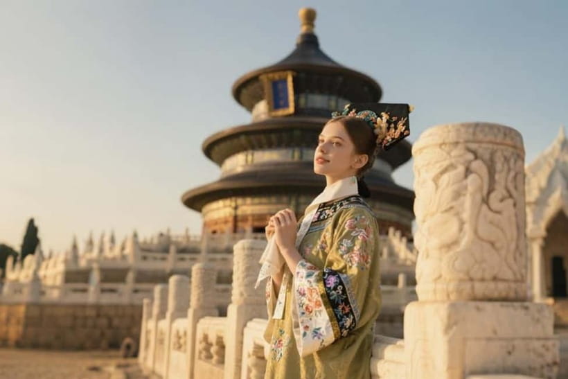 Beijing: Temple of Heaven Hanfu Photography with Ticket - Meeting point and how the first hour usually feels