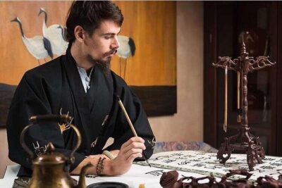 Beijing Wangfujing Calligraphy Class by Forbidden City