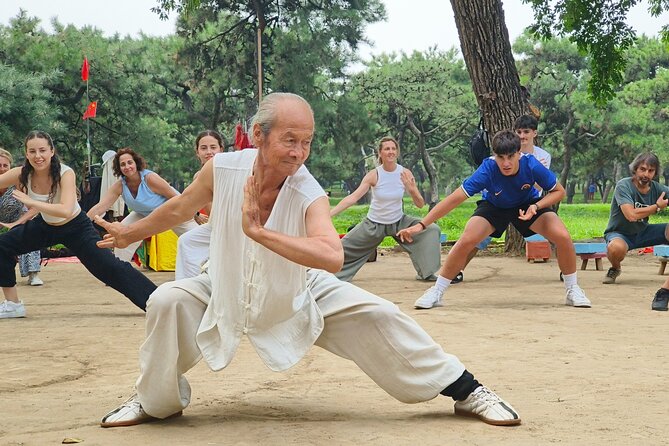 Chinese Kung Fu Experience Class in Beijing - Entering the practice zone near the Temple of Heaven park