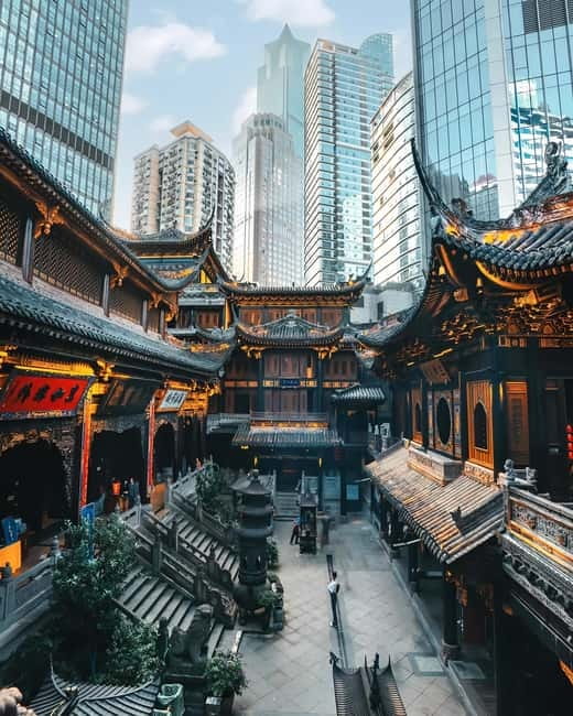Chongqing: Trendy Spots, Cableway & Ferry Private Tour - Daijia Lane and Kuixinglou: the cliffside walkway that makes you pay attention