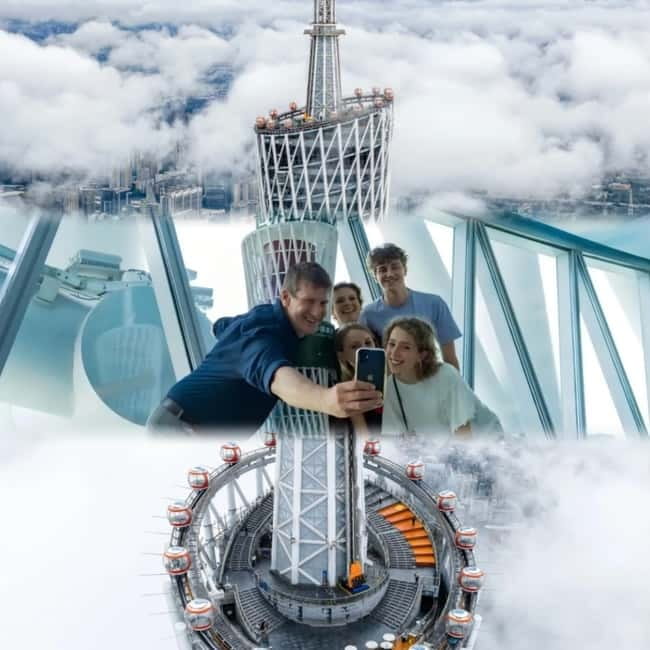 Guangzhou：Canton Tower skyview Ticket 433m/450m/488m - A landmark tower shaped for skyline photos