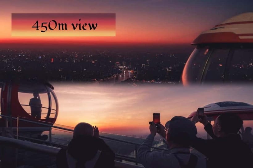 Guangzhou：Canton Tower skyview Ticket 433m/450m/488m - 433m Cloud and Starry Sky halls, and that glass walkway
