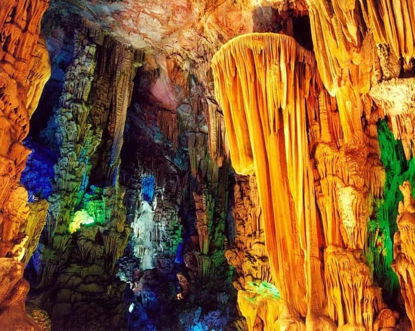 Guilin: 1-Day Cave, Xianggong Hill, Bamboo Boat & Show - A fast, high-impact Guilin day: caves, karst views, and a night show