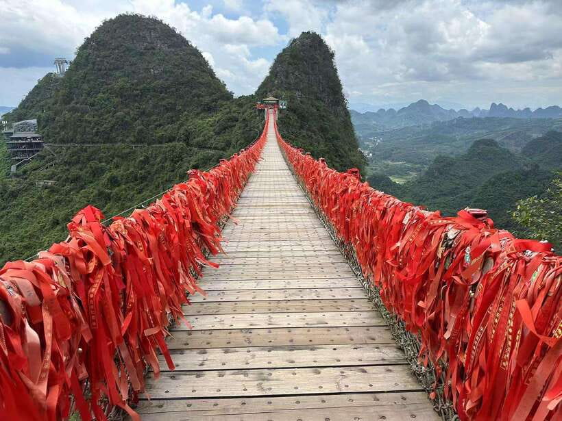 Guilin:1-Day Yangshuo bird's eye view mountains private tour - How the ropeway changes the game at Ruyi Peak