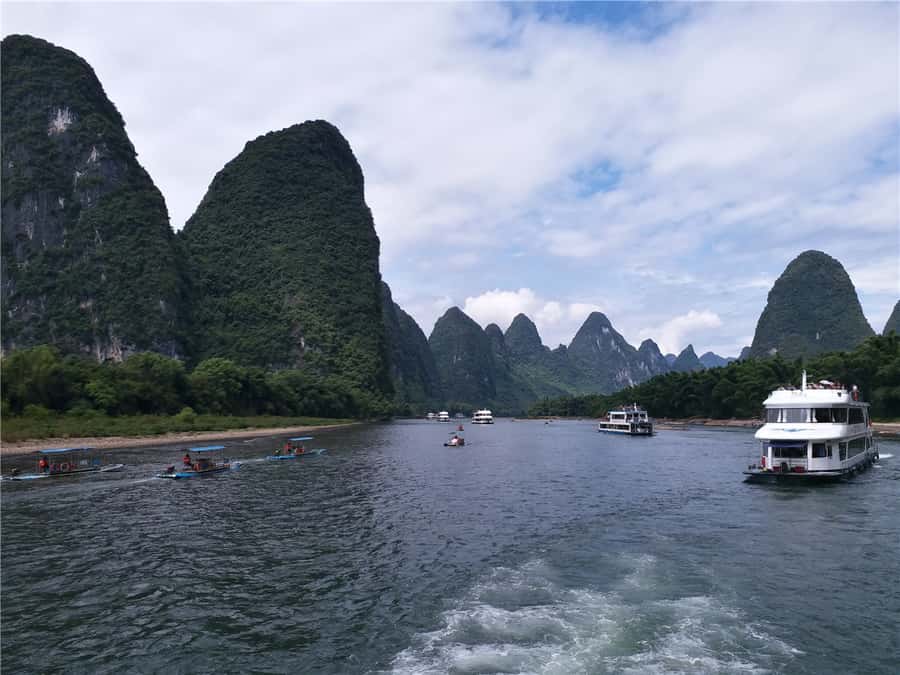 Guilin: 3 star Li River Cruise & Sightseeing Tour - Downtown Guilin pickup, then straight to Mopan Pier