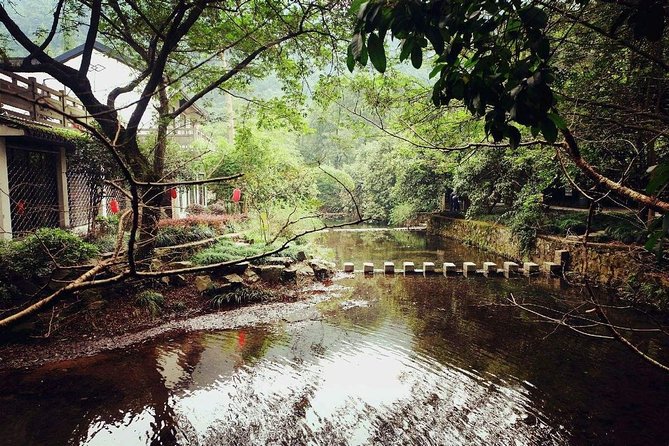 Hangzhou Jiuxi and Hupao Spring Hiking Day Trip from Shanghai by Bullet Train - Hupao Spring: easy walking, fountains, and temple details