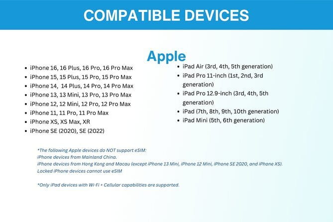 Hong Kong eSIM (3 - 30 Days. Up To 60GB of data) - What you get from Xplori: data access and a phone profile