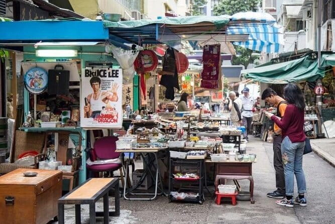 Hong Kong Street Food Tour with Locals - Dim Sum, Wonton & more - Possession Point and Possession Street: char siu crackle, egg tart, and Five Flowers tea
