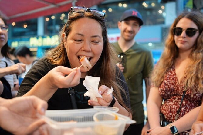Hong Kong Street Food Tour with Locals - Dim Sum, Wonton & more - Wing Lok Street: har gow dim sum plus a dried seafood reality check