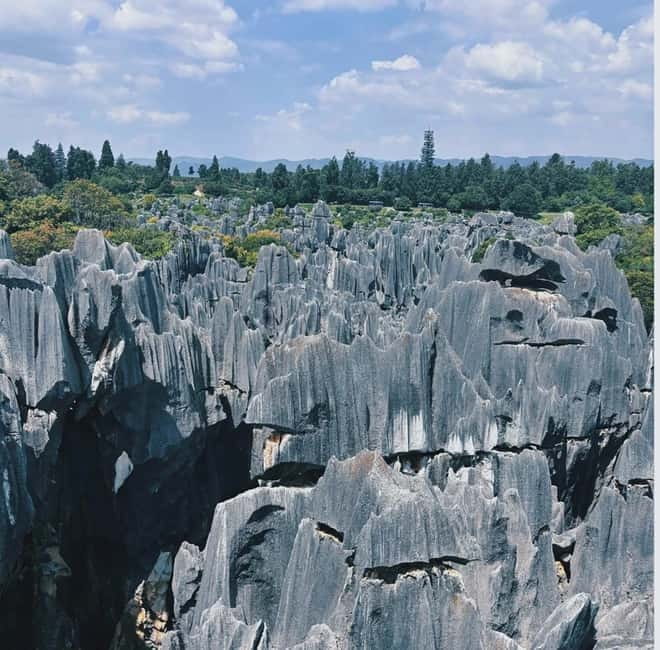 Kunming: Stone Forest, Roast Duck Lunch and City Tour - Stone Forest route: Greater and Lesser Forest, plus caves and lakes
