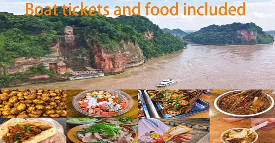 Leshan Buddha boat and food half day trip - The old city food crawl: 8 to 10 local delicacies, plus drinks
