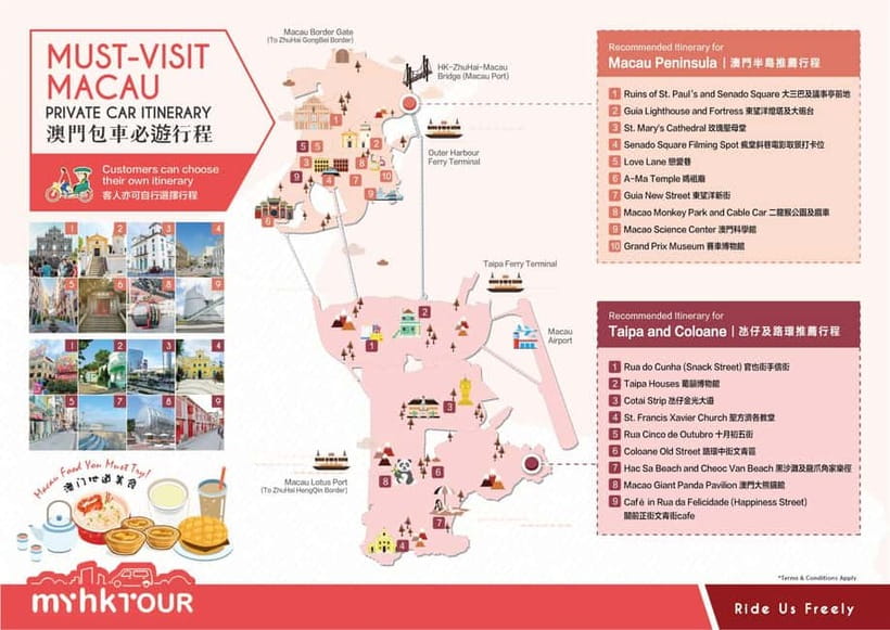 Macau：6 Hours Private Chauffeured Tour with Optional Guide - Choosing the right vehicle size, 7 to 19 seats, with luggage room