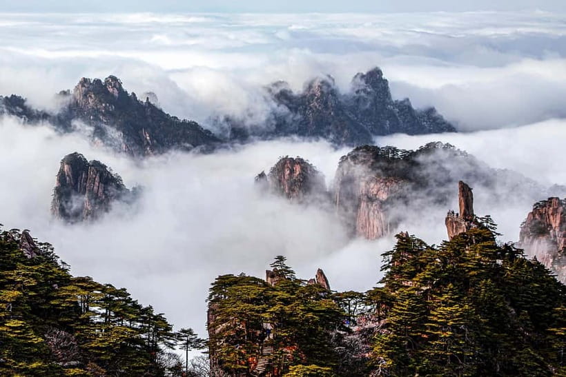 Mount Huangshan: Highlights Tour in Huangshan full-day - Heading Down in the Late Afternoon for a Smooth Finish