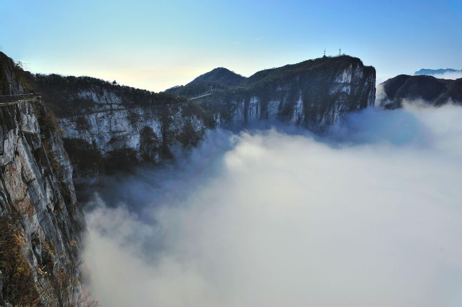 Private Day Tour to Tianmen mountain & Sky walk&Glass Bridge - Tianmen Dong and the 999 steps: short walk, steep impact