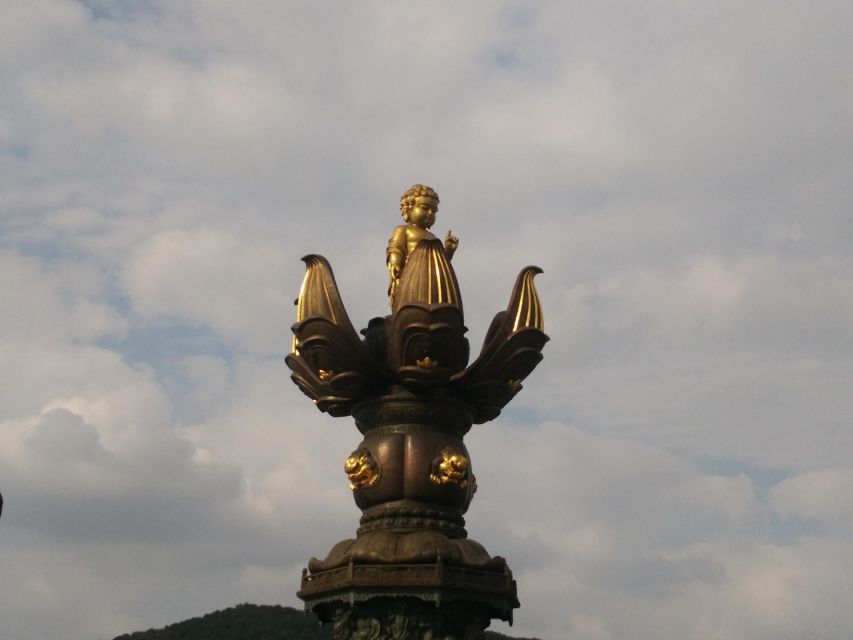 Private Day Tour to Wuxi Lingshan Grand Buddha and Tai Lake - Brahma Palace shows: Nine Dragons Bathing Sakyamuni and Ode to Auspice