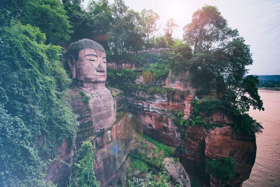 Private Tour to Leshan Giant Buddha & Huanglongxi Old Town - Wuyou Temple, terra-cotta and calligraphy, plus the river-cruise backup plan