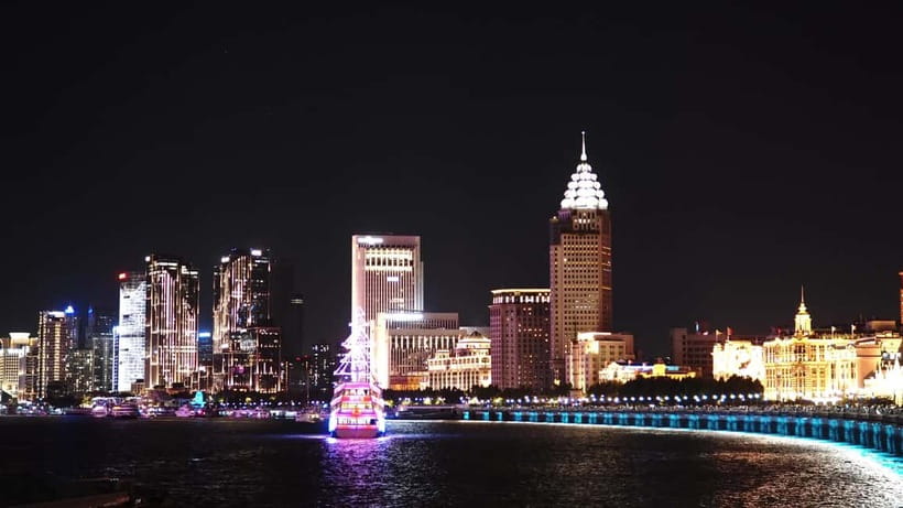 Shanghai: Huangpu River Night Cruise Ticket for Adult - Mid-route bridges and the Pudong-to-downtown switch