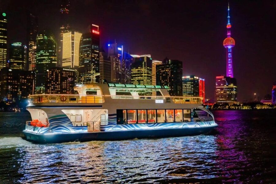 Shanghai: Night River Cruise Tour with Xinjiang Style Dining - Hotel pickup and private transportation: less stress, more skyline