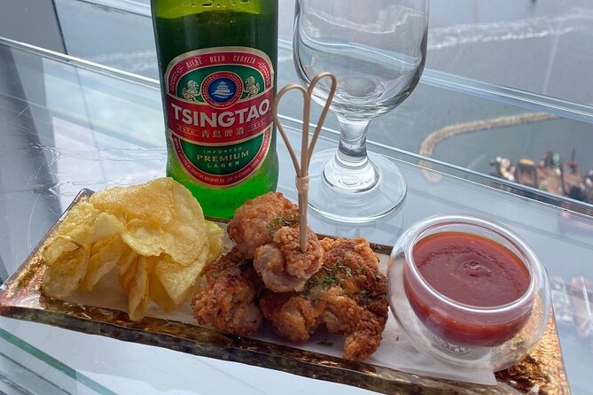 sky100 Ticket includes Fried Chicken Bites & Beer at Cafe100 - Why This After-6pm Happy Hour Option Makes Sense in Hong Kong