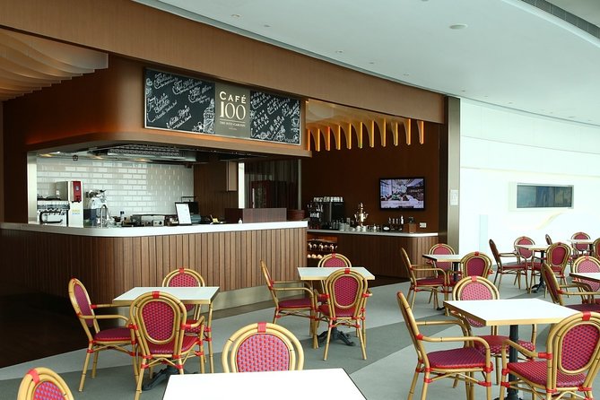 sky100 Ticket includes Waffle + Signature Mocktail at Café 100 - Cafe 100 waffle and the Above the Clouds mocktail, included and easy