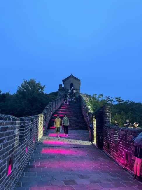 Twilight Glow at Mutianyu Great Wall Evening Bus Tour+Ticket - Where to meet: Hepingxiqiao Station Exit B, and the green-vest check-in