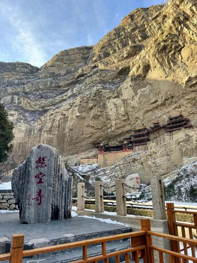 YungangGrottoe HangingTemple Private Self-guided Tour by Car - Oak crossbeams and the three-philosophy angle